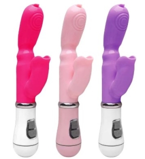 Vibrador Ponto G Clitóris Com Língua 12 Vibro Sexy Import01